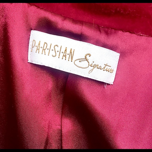 Vintage 1930s Red Silk Velvet Jacket Womens Small - Picture 11 of 12